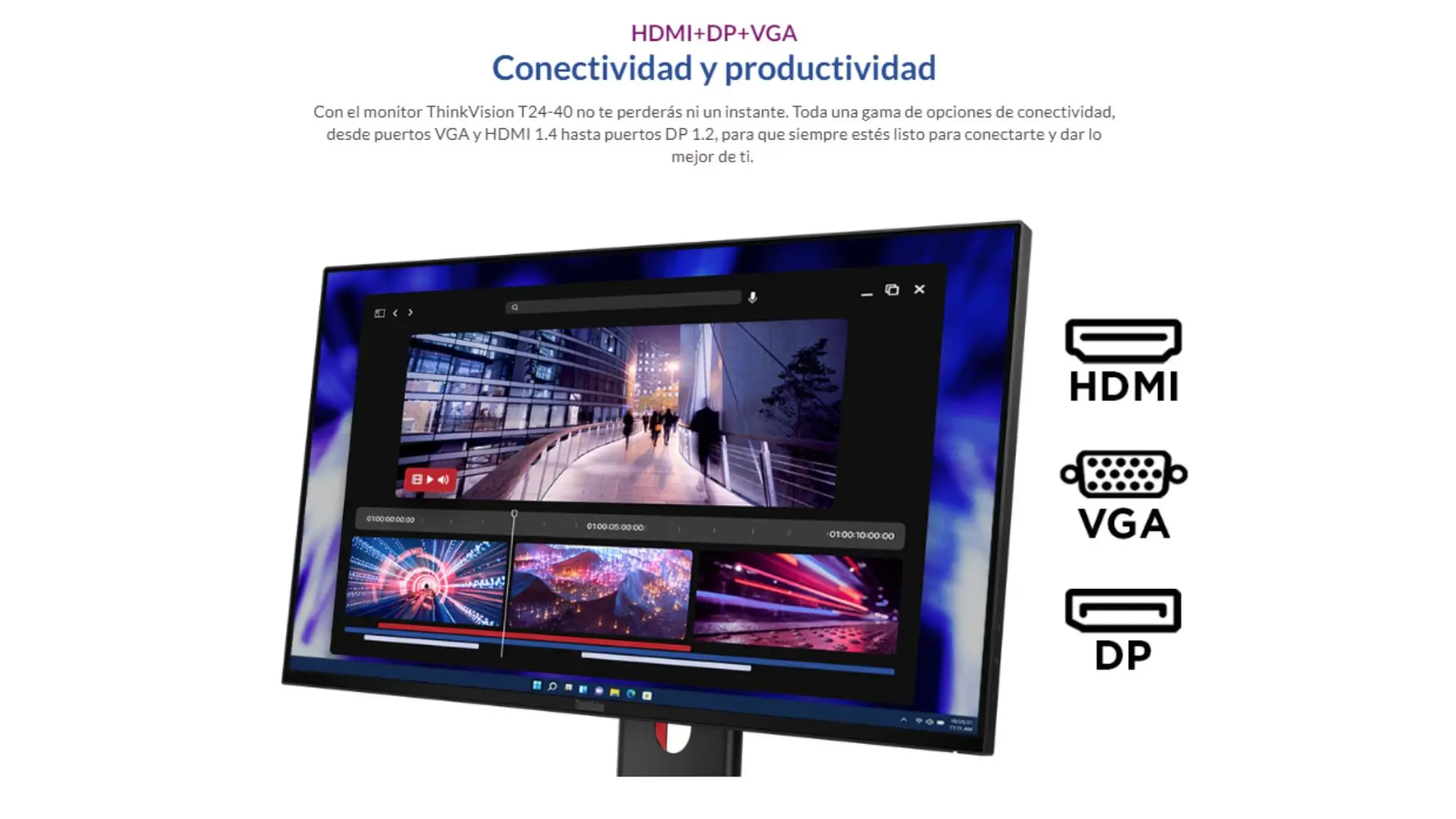 Monitor Lenovo ThinkVision T24-40 23.8